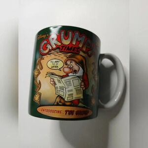 Disney Grumpy Time's Coffee/Tea Cup 16 ounces Snow White Disney Moody